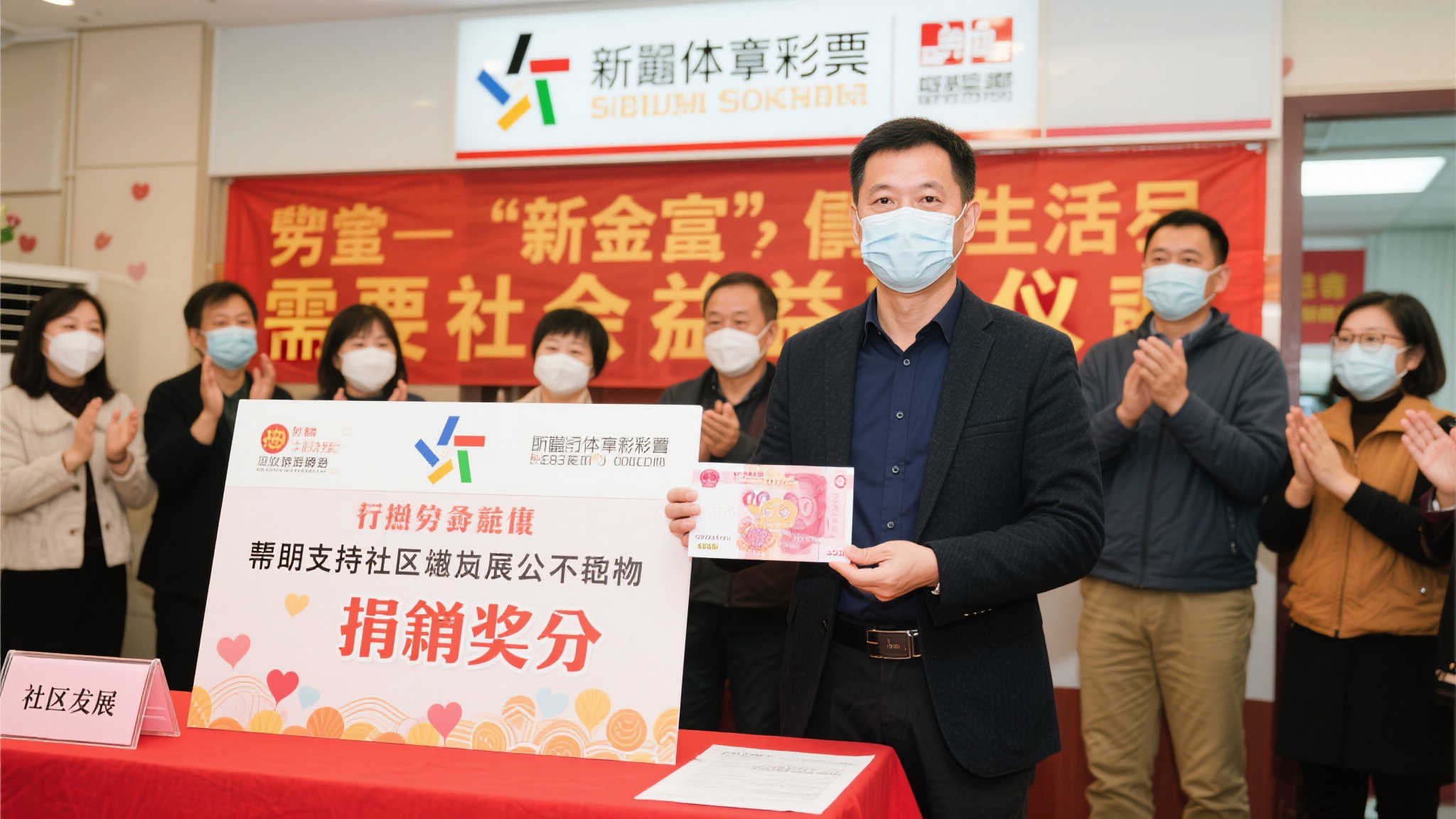 男子18元购彩喜中千万大奖 兑奖时慷慨捐5万助公益