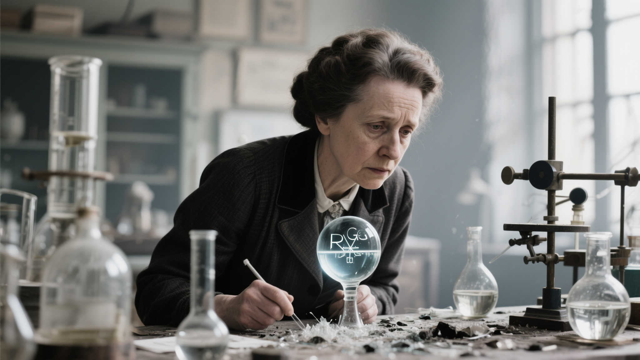 即便脚踏泥泞,仍要心向星辰 同样,著名科学家居里夫人在研究过程中经历