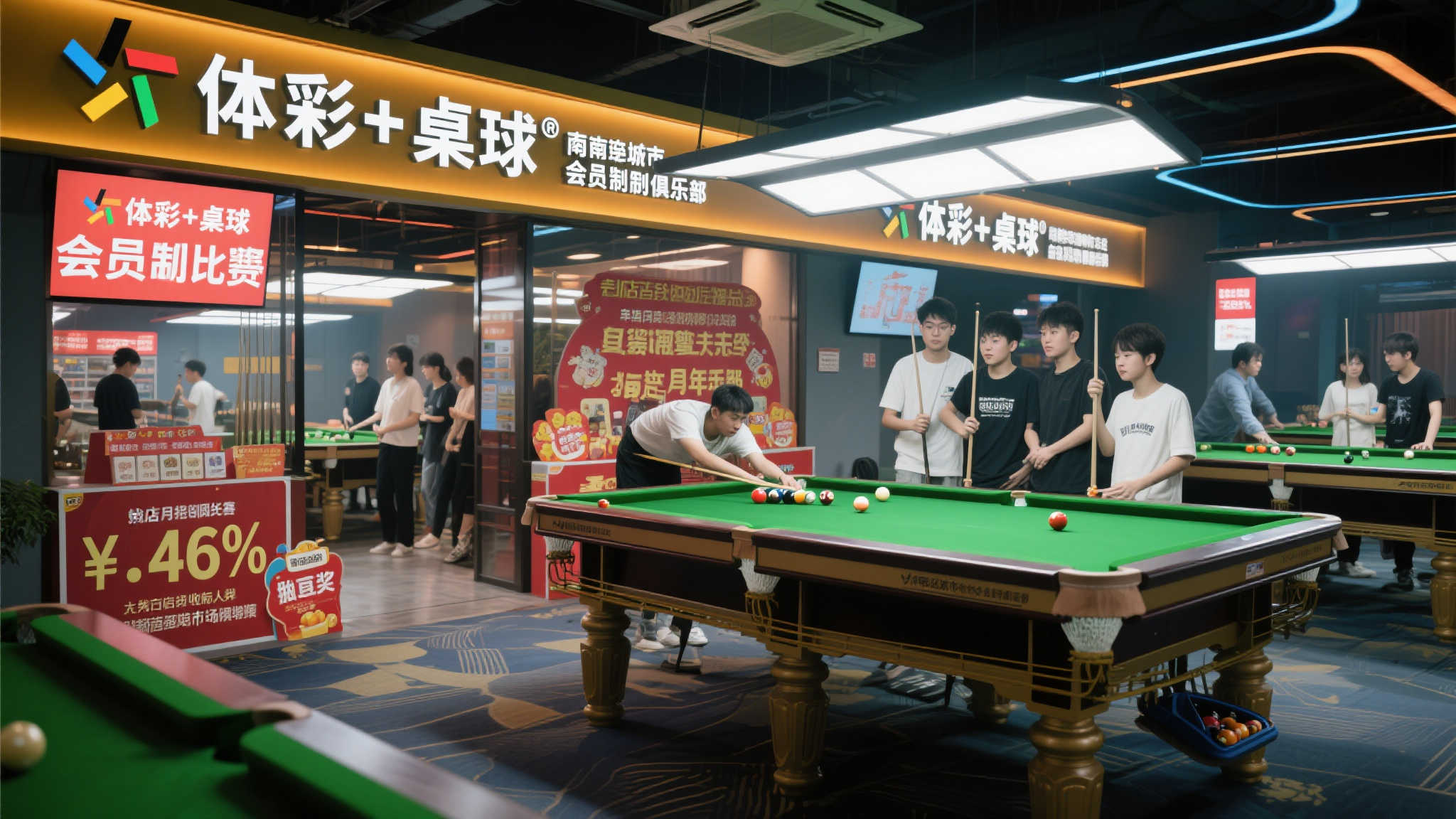 体彩与桌球融合‘潮运动风’店铺,打造放松新去处 体彩与桌球融合‘潮运动风’店铺,打造放松新去处