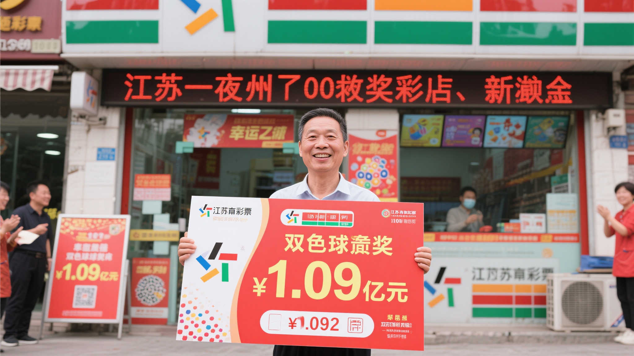 惊爆1.09亿！江苏常州彩站喜中双色球巨奖！