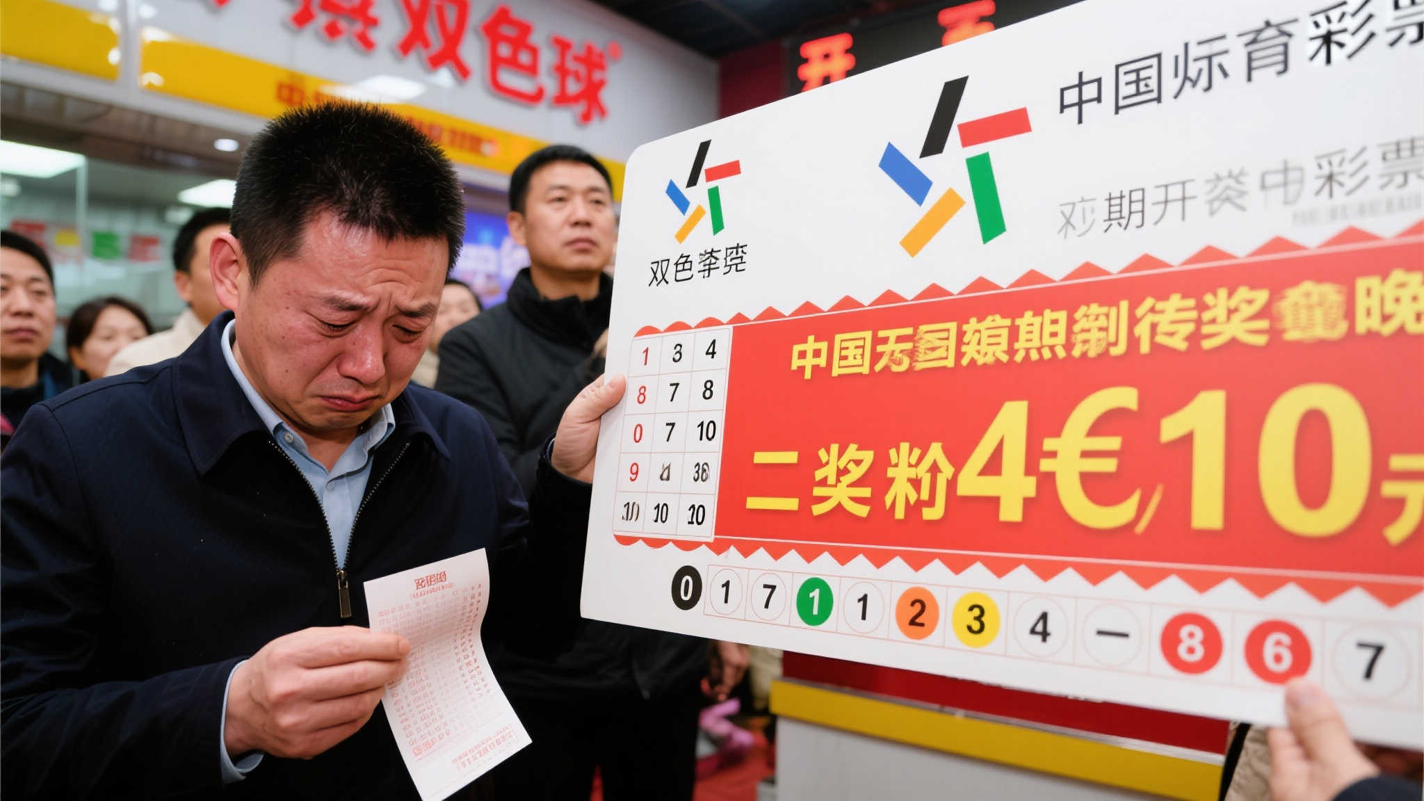 男子因一号之差与双色球4亿大奖擦肩而过 奖金本打算全给妻子