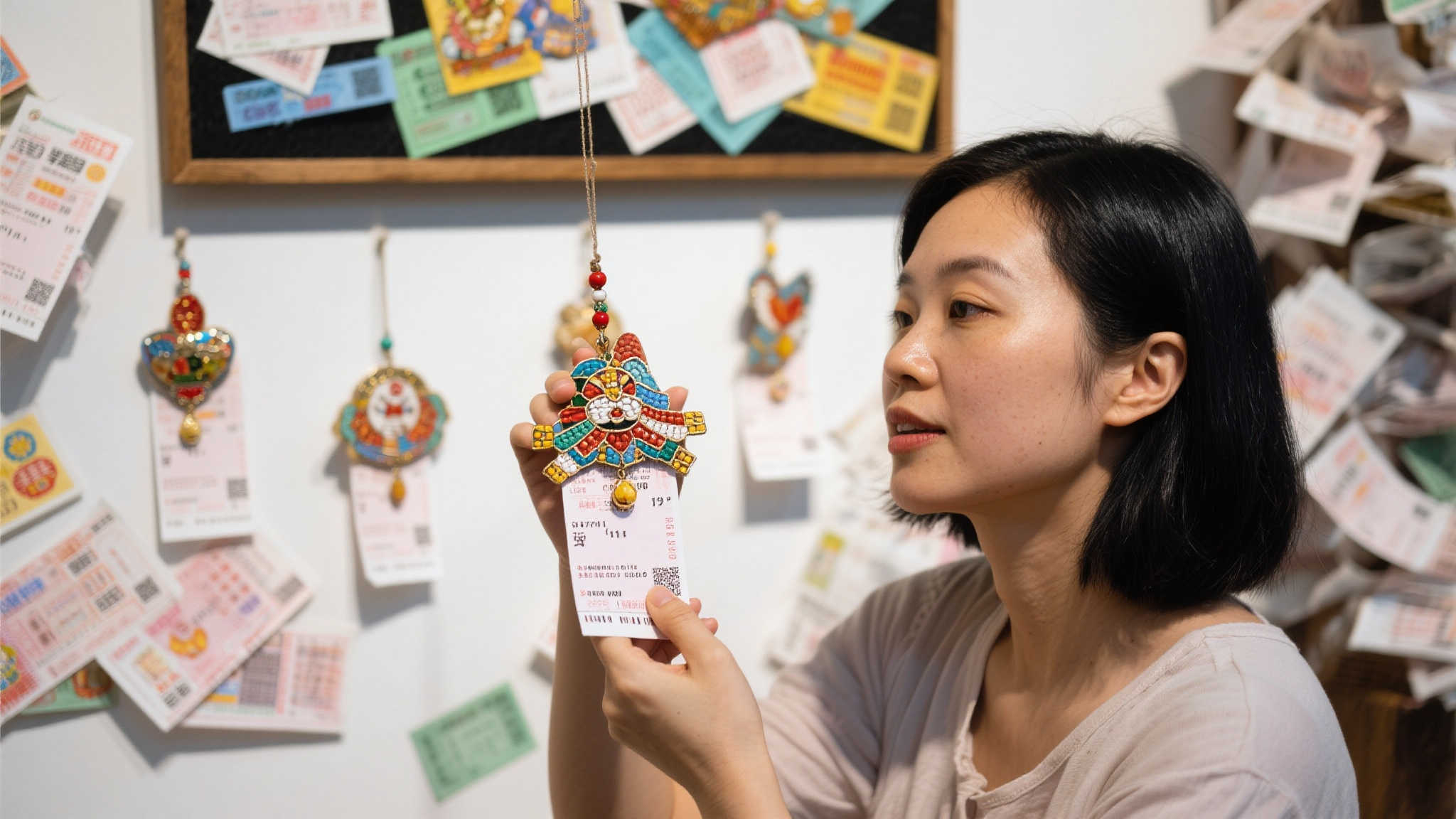 卢奕凤:以创意工艺品谱写公益新篇章 随着时间推移,不中奖的彩票无可避免地成为